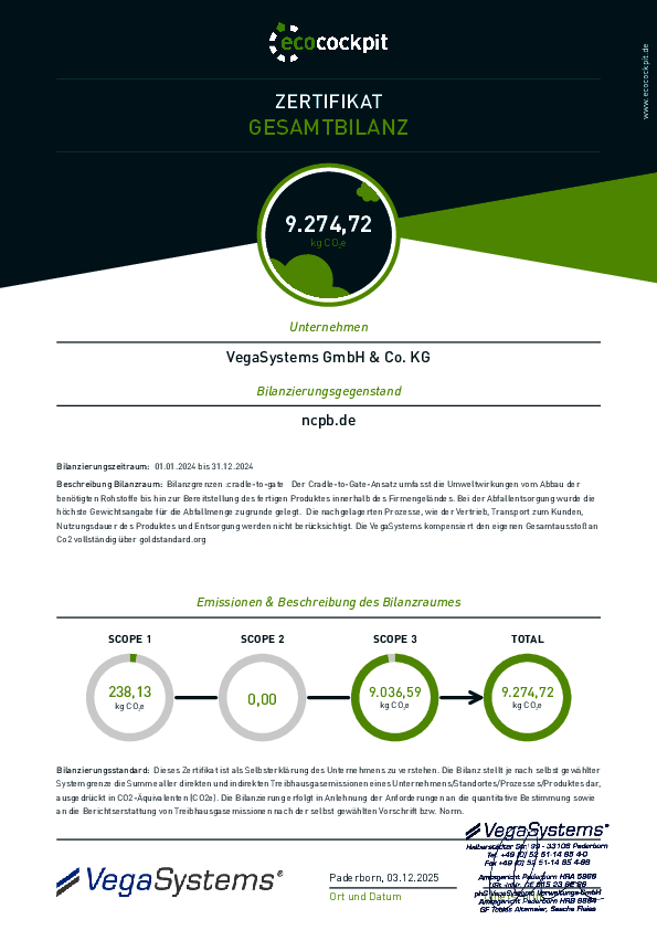 CO2-Zertifikat 2024 (deutsch)